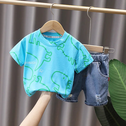 Summer Dinosaur Tracksuit for Boys