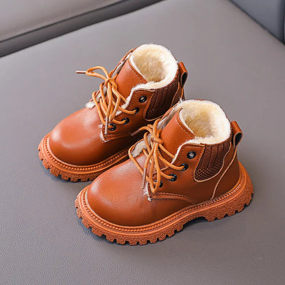 Cozy Plush Lining Snow Boots: Anti-Skid & Soft for Baby Boys/Girls