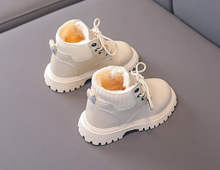 Cozy Plush Lining Snow Boots: Anti-Skid & Soft for Baby Boys/Girls
