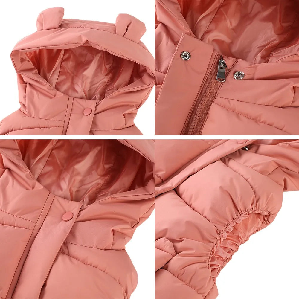 Toddler Hooded Cotton Padded Vests (1Yrs-7Yrs)