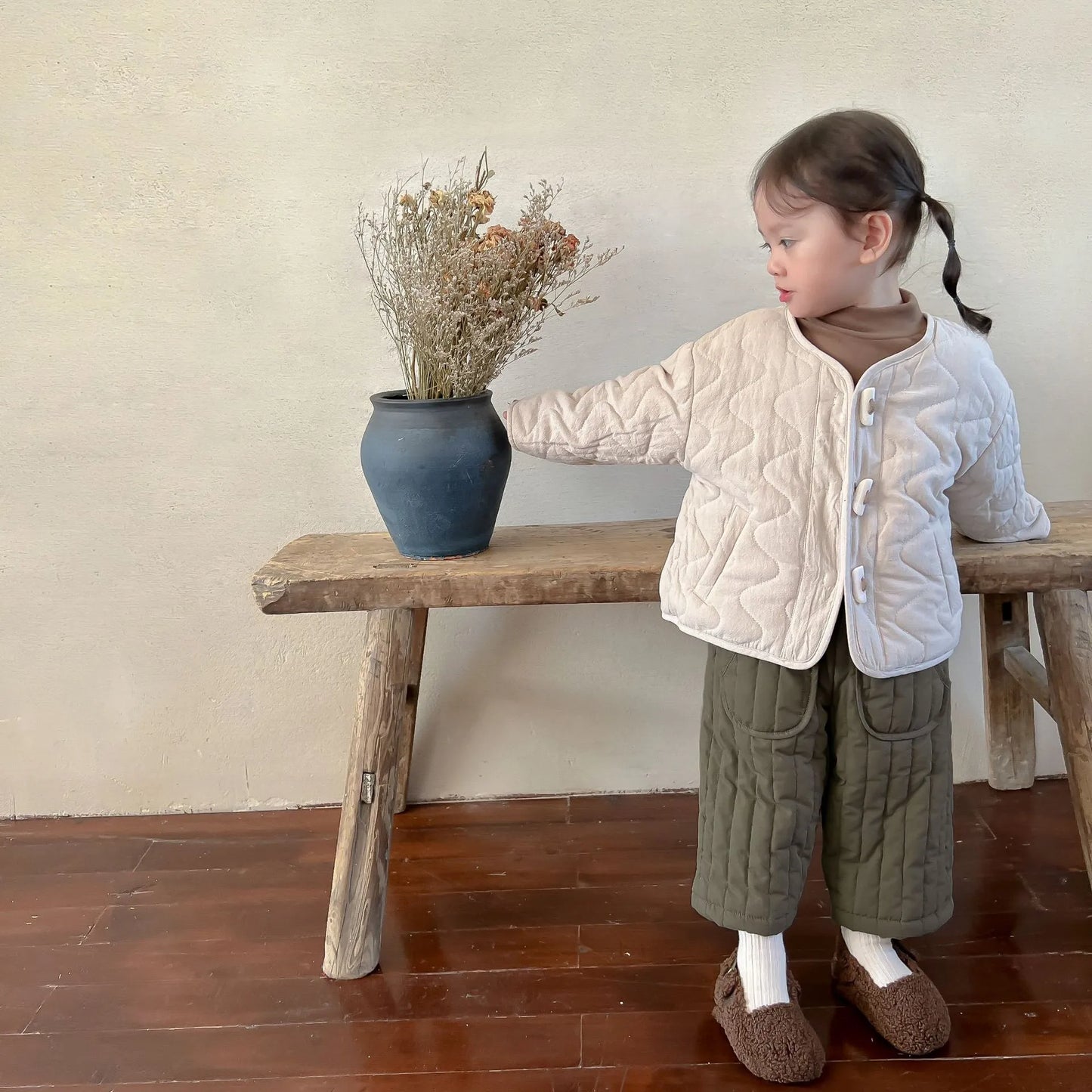 Elastic Waist Cotton Harem Pants - Kid's Spring/Autumn Trousers