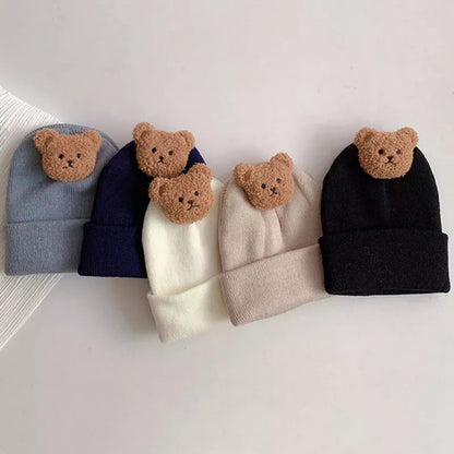 Cute Bear Knitted Baby Hat: Warm and Cozy Beanie