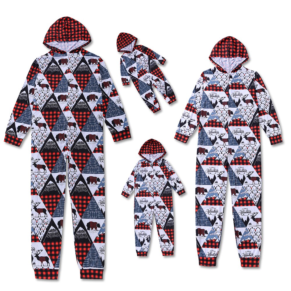 Family Matching Outfits  Long Sleeve Zipper Jumpsuits