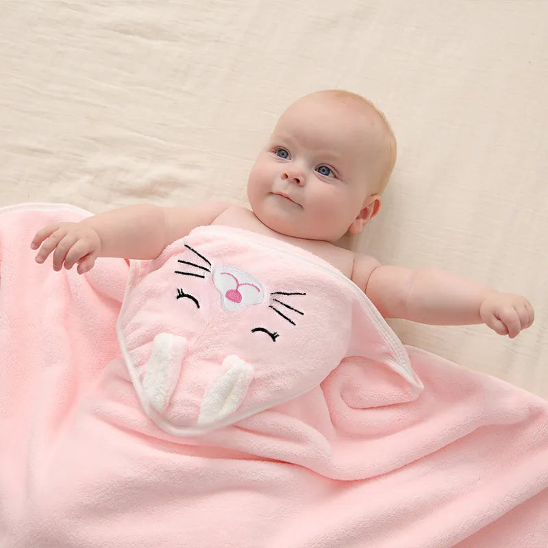 Super Soft Hooded Baby Towels: Cozy Bath Blanket