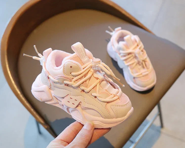 Kids Plush Sneakers: Waterproof and Comfortable Sports Shoes