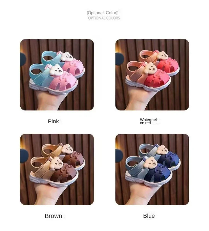 Baby Beach Sandals - Comfortable Cartoon Toddler Sandals