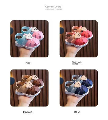 Baby Beach Sandals - Comfortable Cartoon Toddler Sandals