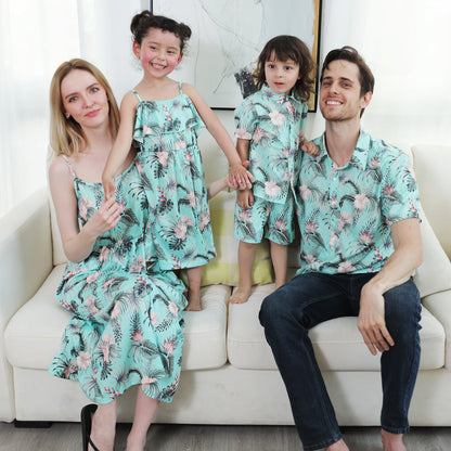 Family Matching Outfits Parent-child Clothes