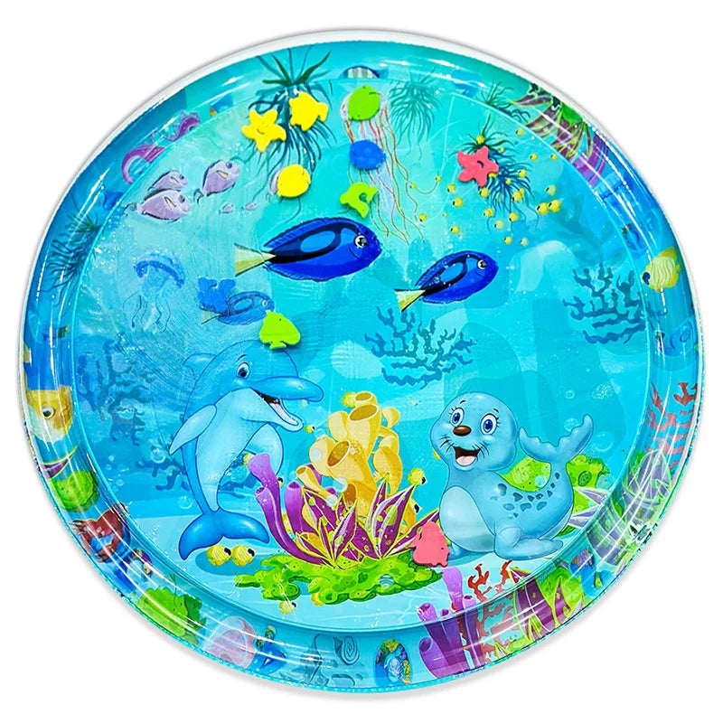 Inflatable Water Mat: Large Dolphin Seal Pattern