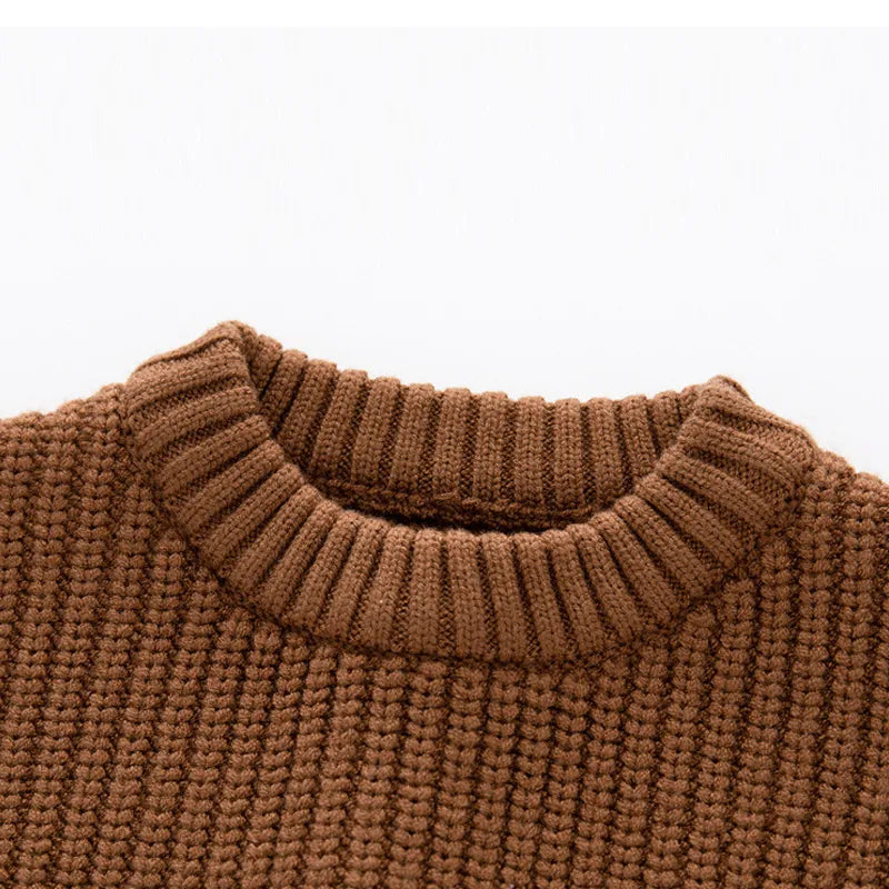 Knitted Loose Sweater for Baby in Autumn/Winter