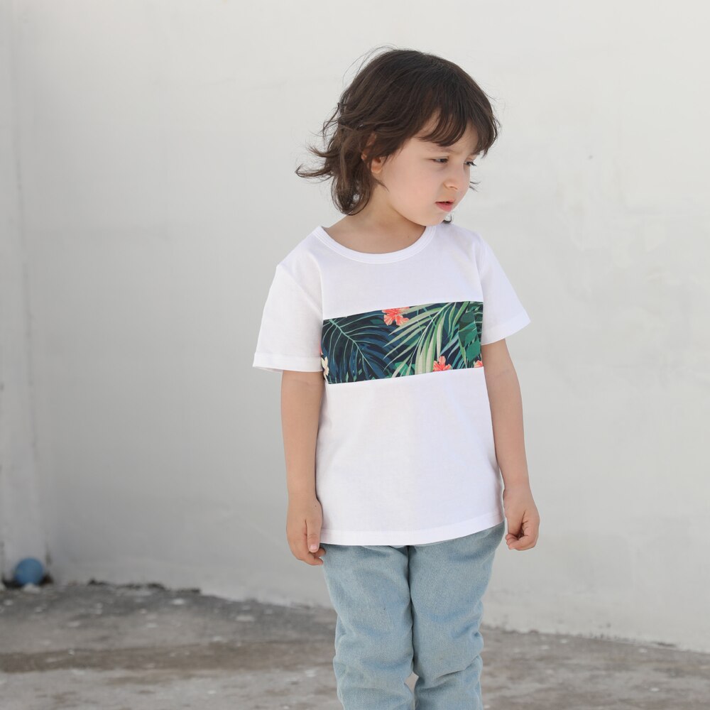 Flower Print Mother Father Kids Matching Outfits