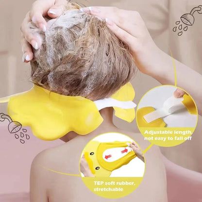 Kids Visor Shampoo Cap - Hippo Style