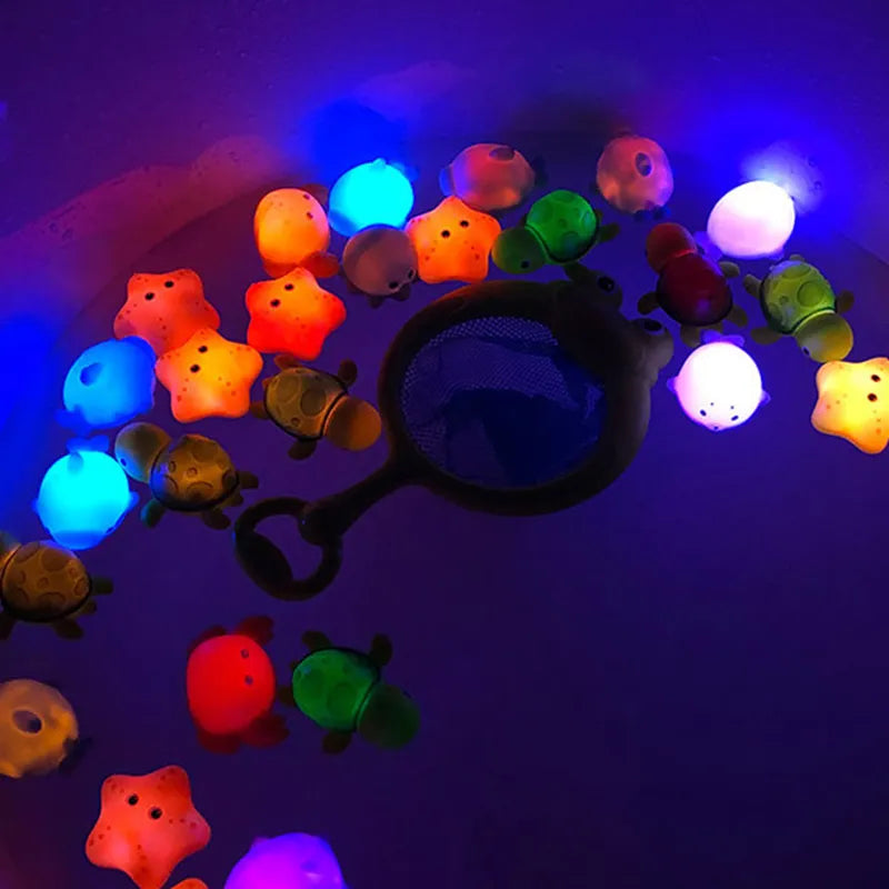LED Light-Up Cute Animals Bath Toy for Kids