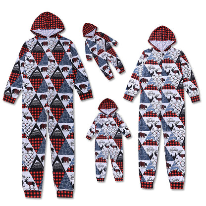 Family Matching Outfits  Long Sleeve Zipper Jumpsuits