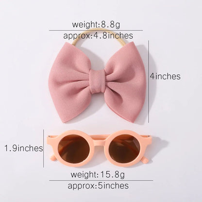 Fashion Baby Girls' Sunglasses and Hair Band Set