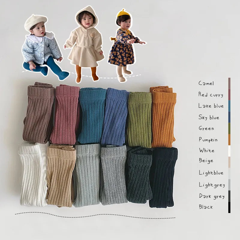 Cozy Cotton Pantyhose for Baby Girls - Infant to Toddler