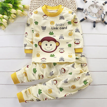 Children's Cartoon Cotton Sets for Autumn/Winter