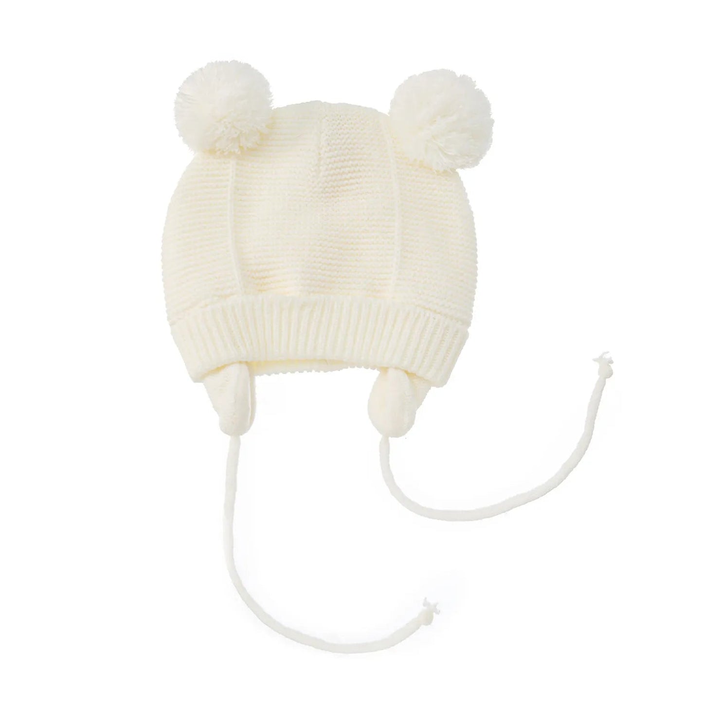 Cute Knitted Pompom Baby Hat & Glove - Winter Essential for Newborns