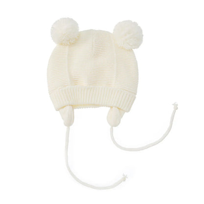Cute Knitted Pompom Baby Hat & Glove - Winter Essential for Newborns