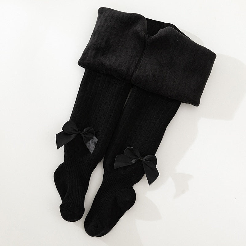 Tights Cute Bowknot Cotton Pantyhose For Girls