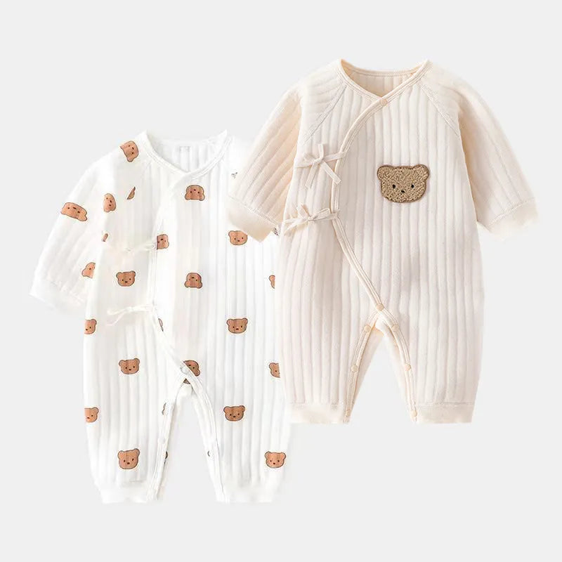 Cotton Newborn Onesie for 0-6M Babies
