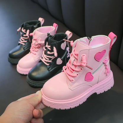 Chic Pink Rubber Boots for Fashionable Little Princesses