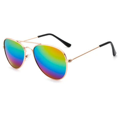 Vintage Unisex Reflective Kids Sunglasses.