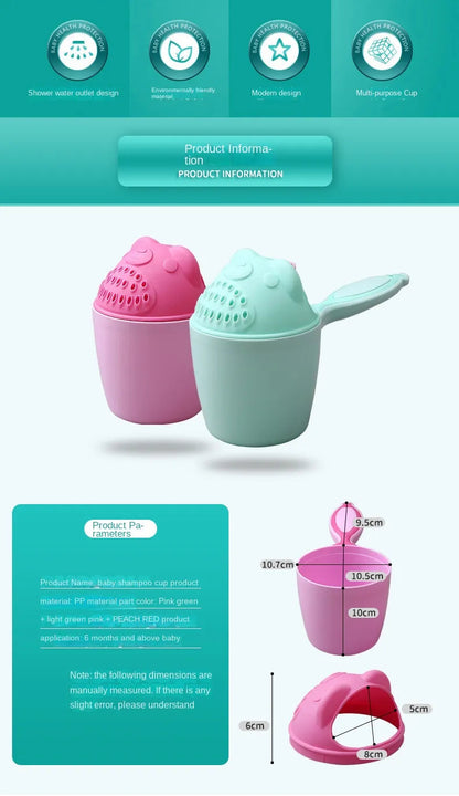 Bear-Shaped Bath Cup for Baby