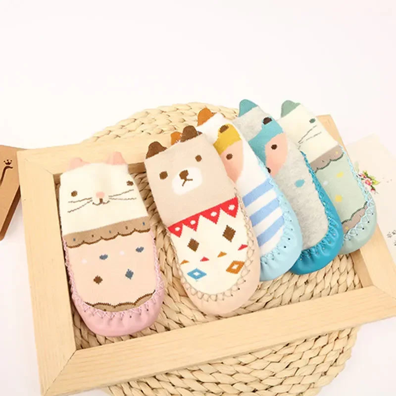 Cute Cartoon Animal Floor Socks: Winter Anti-Slip Sole for BaBy