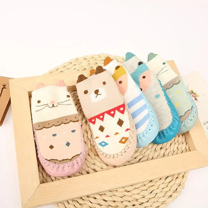 Cute Cartoon Animal Floor Socks: Winter Anti-Slip Sole for BaBy