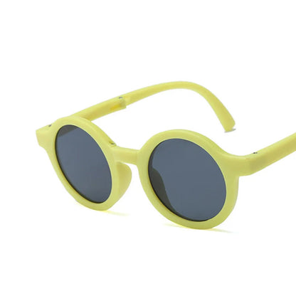 Retro Foldable Round Sunglasses for Baby