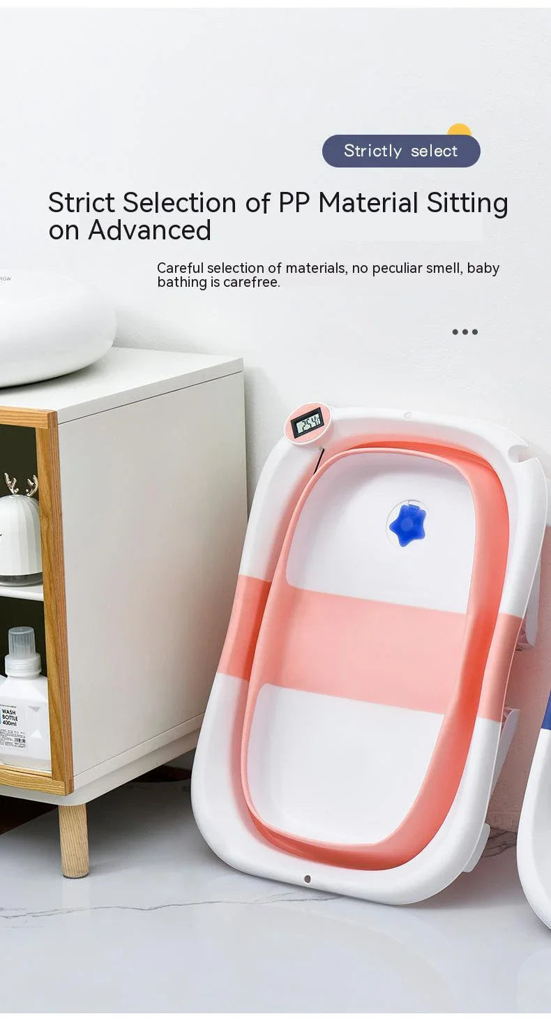 Real-time Temperature Silicone Baby Bath Tub
