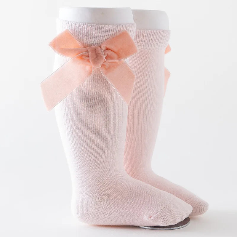 Bow Knee High Socks for Baby Girls