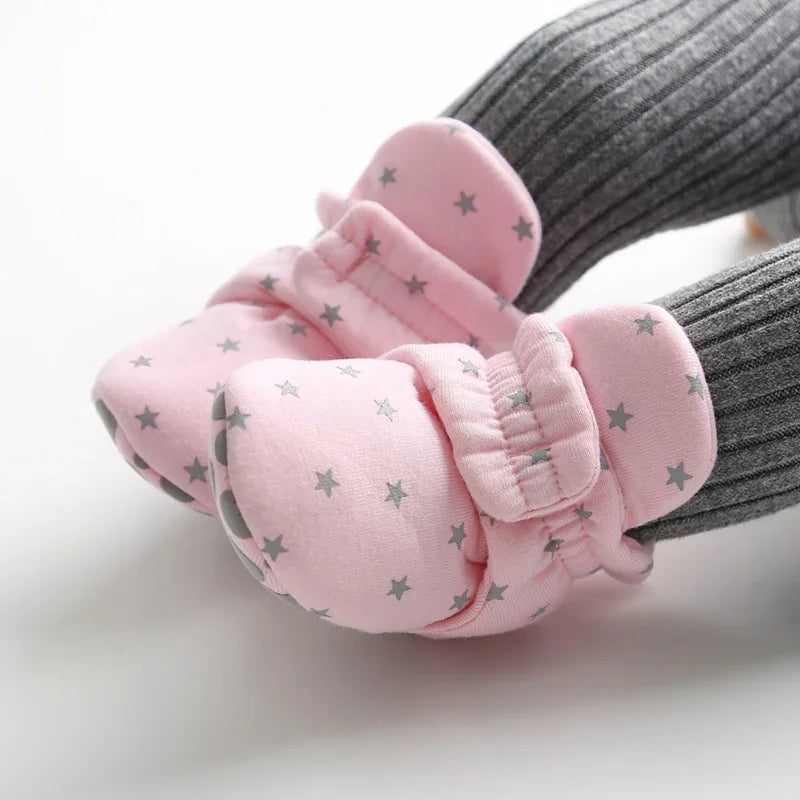 Newborn Baby First Walkers - Soft Anti-slip Crib Shoes