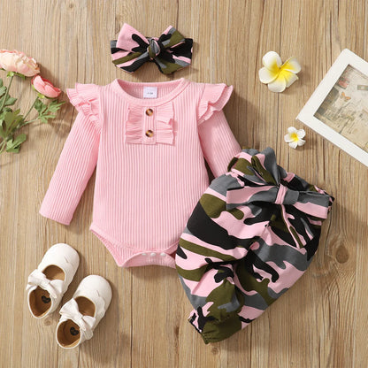 Newborn Baby Girl 3-Piece Clothing Set