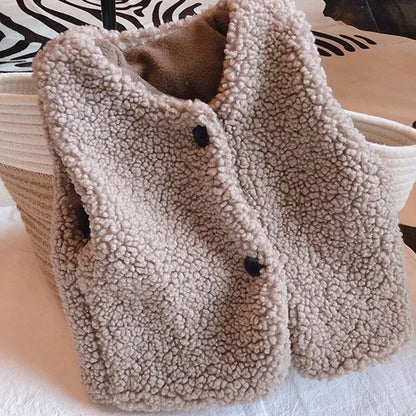 Baby Lamb Wool Vest - Autumn/Winter Warmth