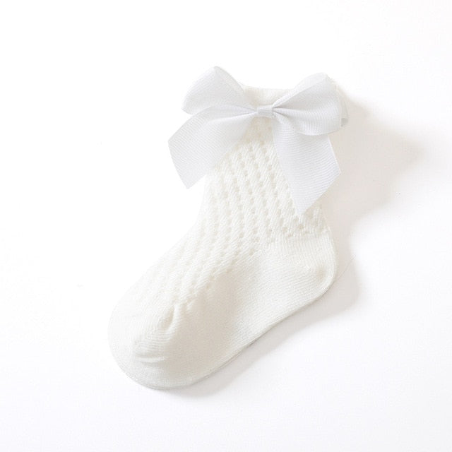 Lace Flower Long Tube Socks For Children
