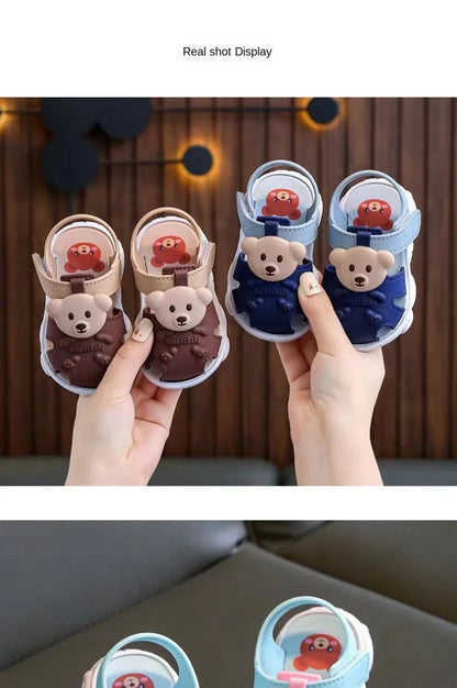 Baby Beach Sandals - Comfortable Cartoon Toddler Sandals