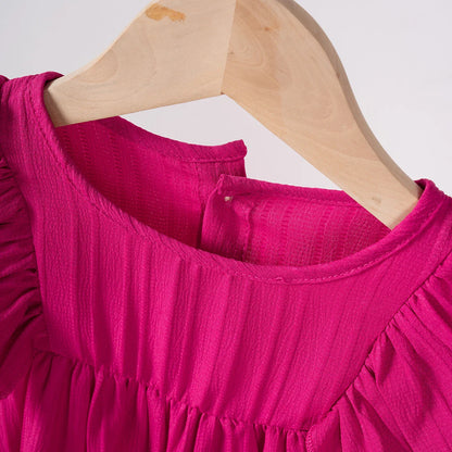 Girls' Ruffles Princess Dress: Spring/Fall Casual Party Wear