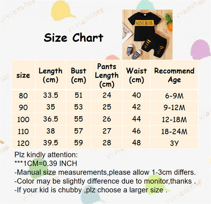 Newborn Baby Boy Summer Casual Set: Letters Print T-shirt + Shorts