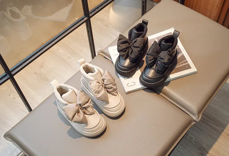 Winter Princess Snow Boots: Fashionable & Cozy for Kids