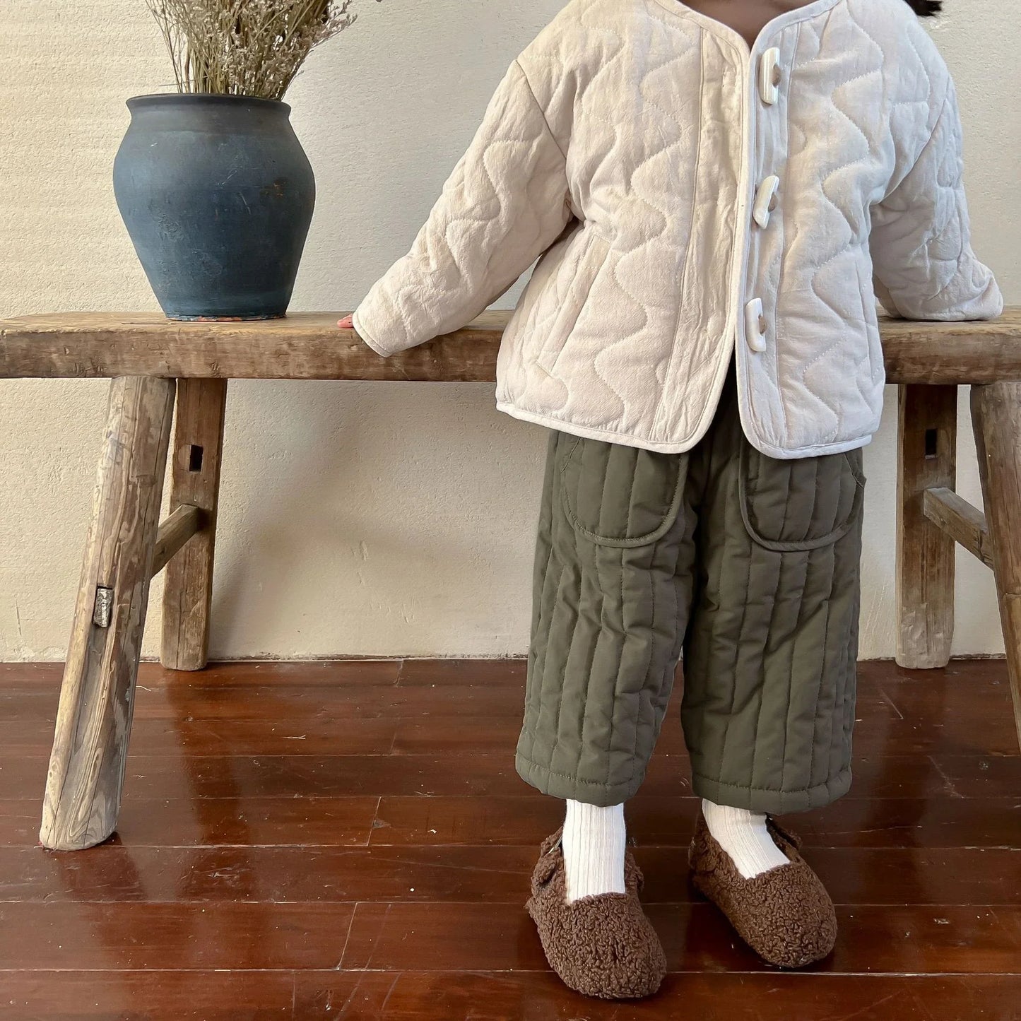 Elastic Waist Cotton Harem Pants - Kid's Spring/Autumn Trousers