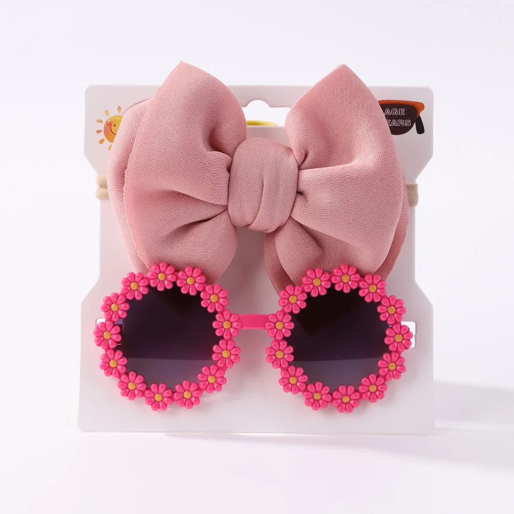 Fashion Baby Girls' Sunglasses and Hair Band Set