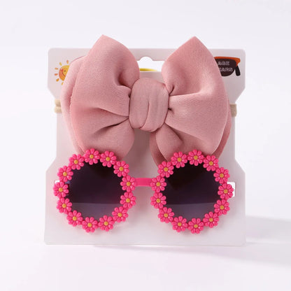 Fashion Baby Girls' Sunglasses and Hair Band Set