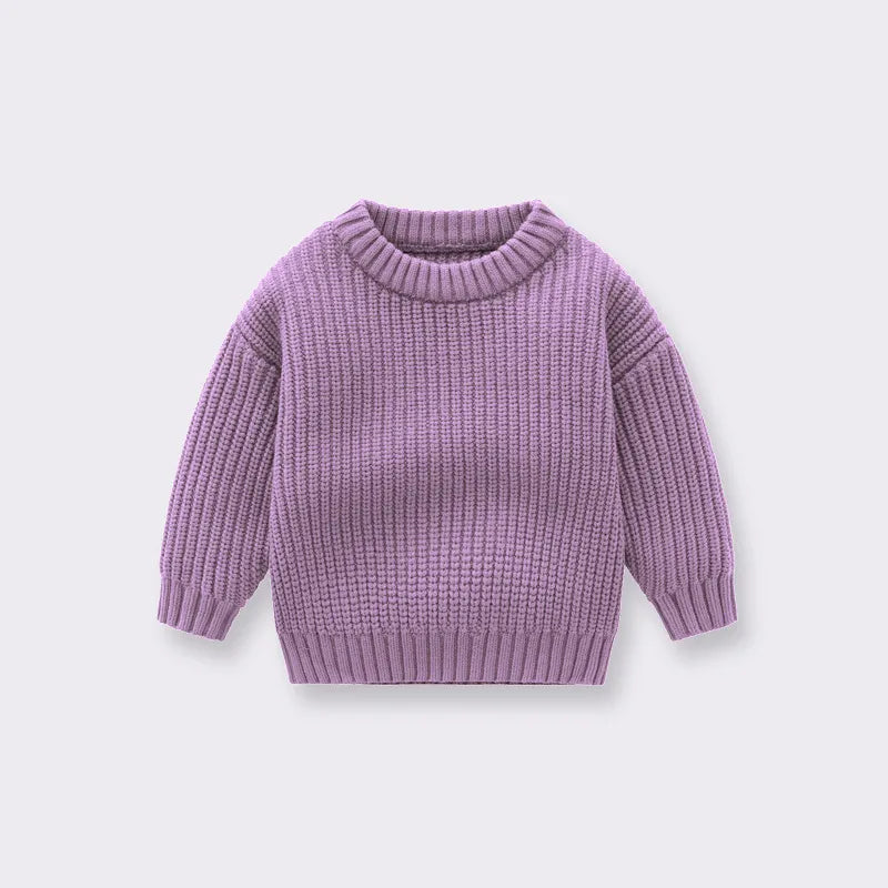 Knitted Loose Sweater for Baby in Autumn/Winter