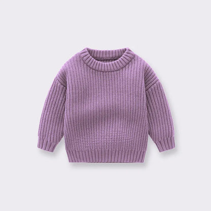 Knitted Loose Sweater for Baby in Autumn/Winter