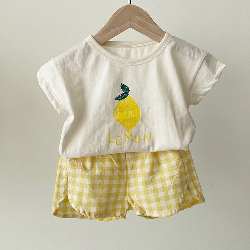 Cotton Sleeveless Baby Pajama Sets: Cartoon Homewear for Summer