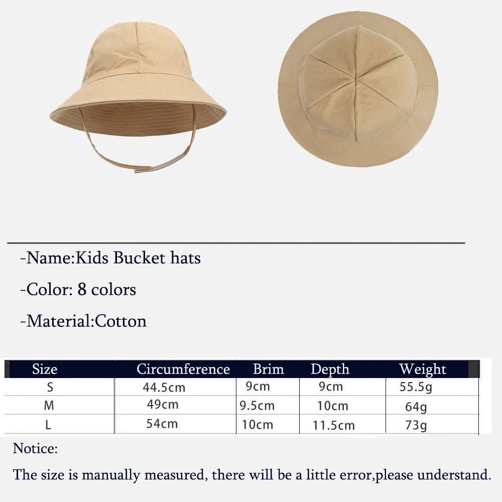 Panama Baby Sun Hat: Outdoor Fisherman Bucket Hat for Kids