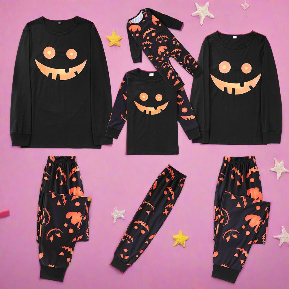 Family Matching Pajamas Set In Halloween Party Costumes