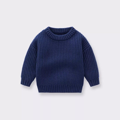 Knitted Loose Sweater for Baby in Autumn/Winter